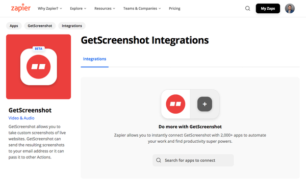 Zapier Screenshots: How To Take Screenshots With Zapier Using the GetScreenshot Action